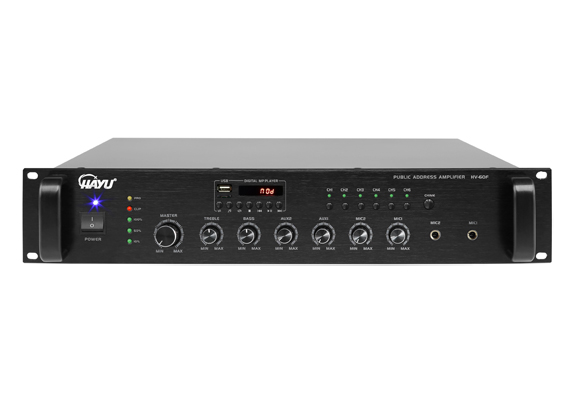 帶6分區(qū)MP3廣播功率放大器    HV-60F